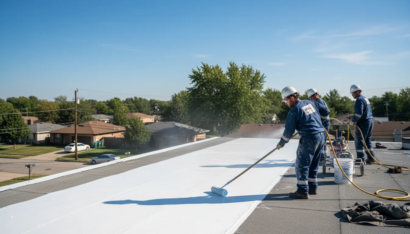 Commercial roof coating in Warrington, PA near me